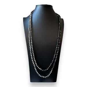 Carolee Reflective Ombre Beaded Long Necklace
